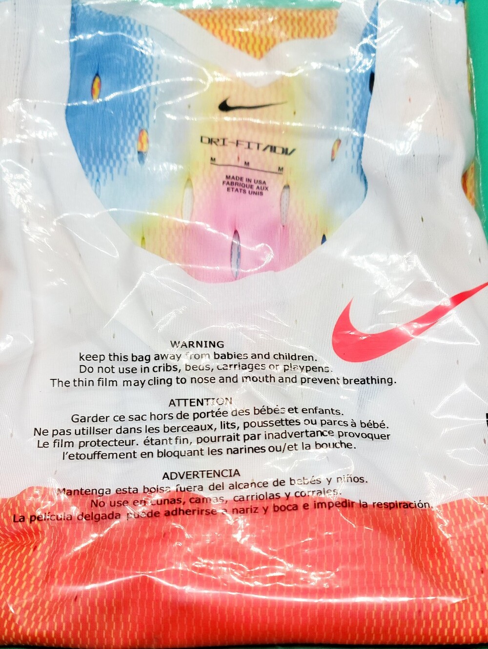 Nike Pro Elite "RARE" 2025 Team Issue "Heat Map" Singlet Sz M Men New